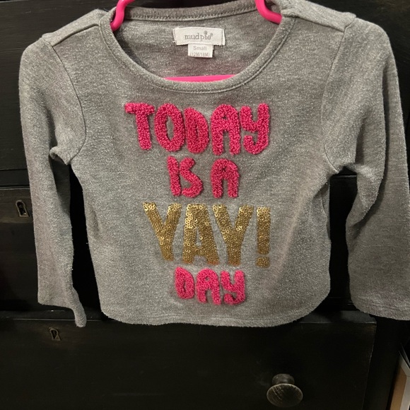 🛍EUC MUDPIE “TODAY IS A YAY DAY!” Top - Picture 2 of 4